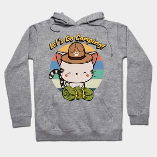 Cute Tabby Cat Wants to go Camping Hoodie